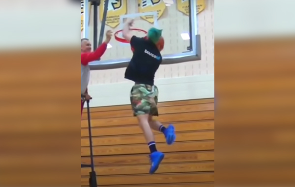 A Double Dunk on the Same Jump